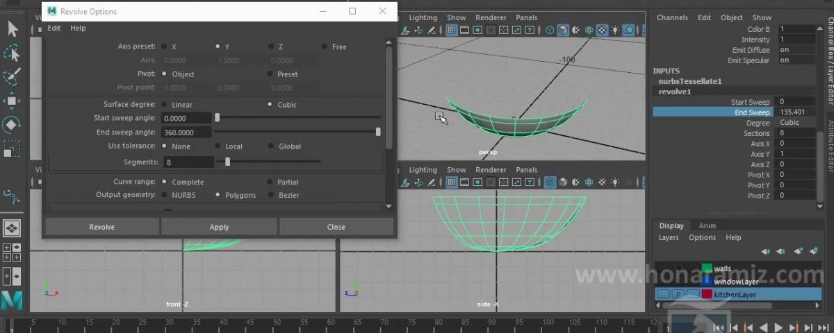 آشنایی با مدل سازی Nurbs در مایا