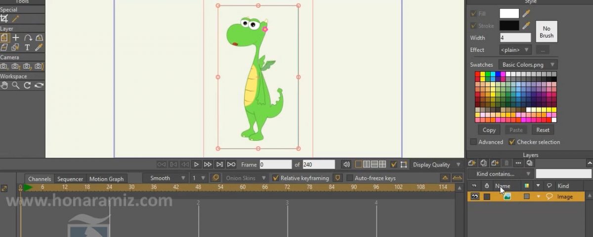 آموزش فارسی Anime Studio جلسه دوم