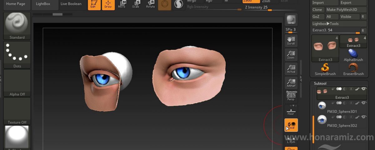 آموزش فارسی zbrush