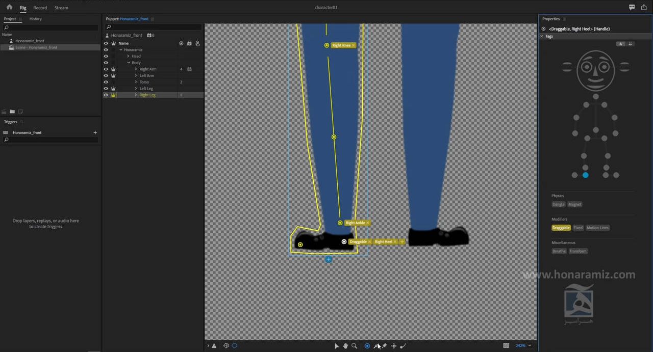 انیمیشن سازی دوبعدی با character animator