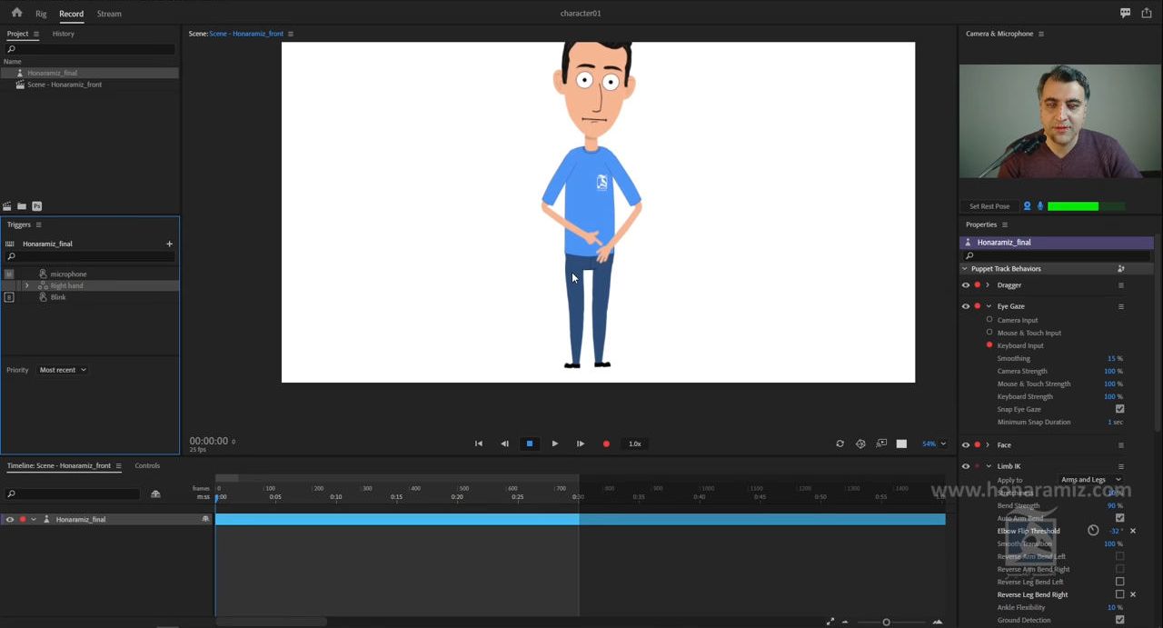 آموزش فارسی character animator