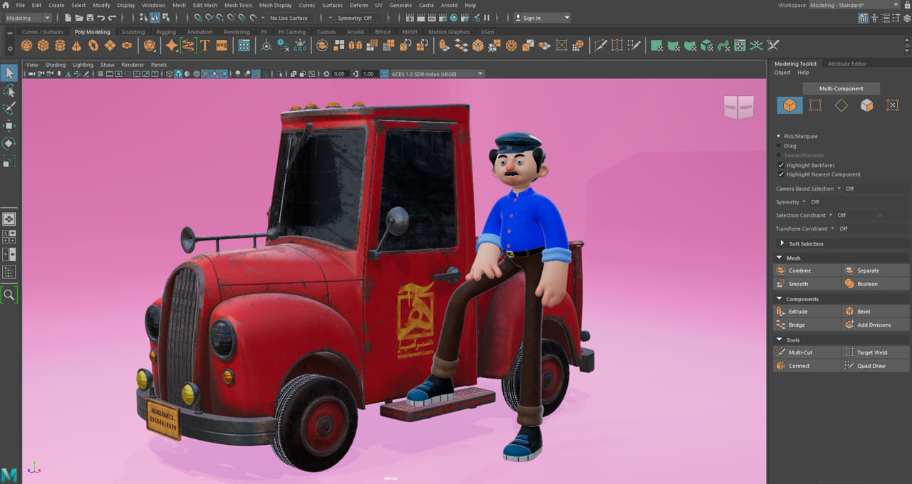 آموزش unwarp UV maya آموزش unwarp UV maya