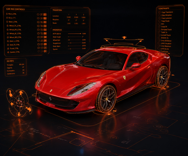 Car Rig in Blender